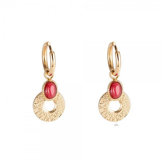 Dottilove - Cassidy earring Red - Accessoires - OneSize - Dresses Boutique jurkenwinkel Sittard