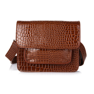 Dresses Boutique - Croco bag WS21 Brown - Tassen - OneSize - Dresses Boutique jurkenwinkel Sittard