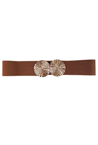 Dresses Boutique - Double boucle belt Camel - Accessoires -  - Dresses Boutique jurkenwinkel Sittard