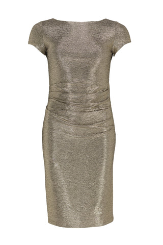 SWING - Drapey jersey dress Gold - Jurken -  - Dresses Boutique jurkenwinkel Sittard