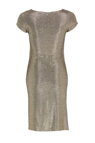 SWING - Drapey jersey dress Gold - Jurken -  - Dresses Boutique jurkenwinkel Sittard