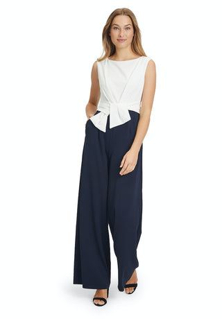 Lara jumpsuit Dark Blue / Cream