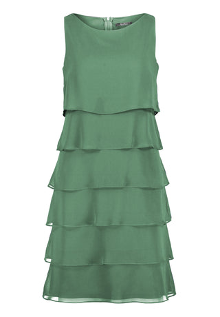 Vera Mont - Mara layers dress - Jurken - 36 / Green poison - Dresses Boutique jurkenwinkel Sittard