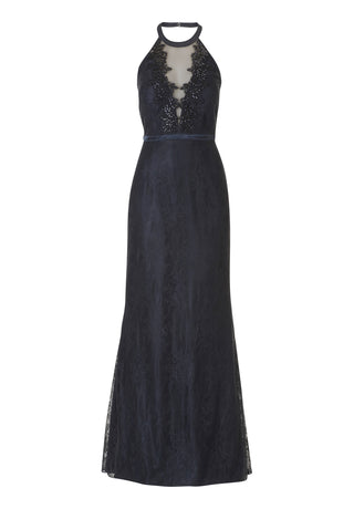 Vera Mont - Maxi open lace dress - Jurken - 34 / Navy - Dresses Boutique jurkenwinkel Sittard