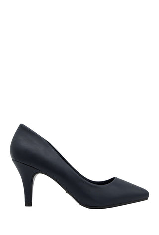 Dresses Boutique - PU leather pump 7.5 - Schoenen - 36 / Navy - Dresses Boutique jurkenwinkel Sittard