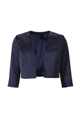 SWING - Satin bolero halve mouw navy Navy - Blazers & Boleros - 40 - Dresses Boutique jurkenwinkel Sittard